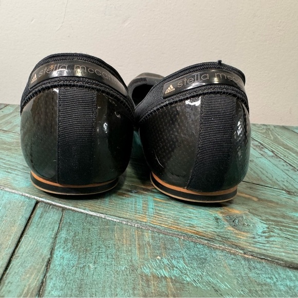ADIDAS By Stella McCartney Black Ballerina Flats Size 9 - Picture 7 of 15